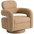 Fauteuil pivotant large en sherpa Bayville 29