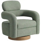 Fauteuil pivotant large en sherpa Bayville 29
