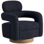 Fauteuil pivotant large en sherpa Bayville 29