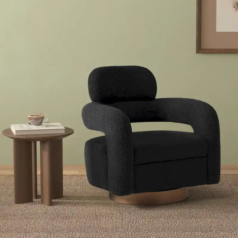 Bayville 29 Wide Sherpa Swivel Chair