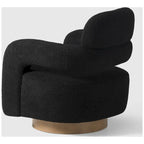 Fauteuil pivotant large en sherpa Bayville 29