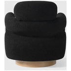 Fauteuil pivotant large en sherpa Bayville 29