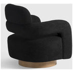 Fauteuil pivotant large en sherpa Bayville 29