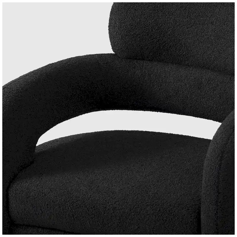 Fauteuil pivotant large en sherpa Bayville 29