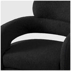 Fauteuil pivotant large en sherpa Bayville 29