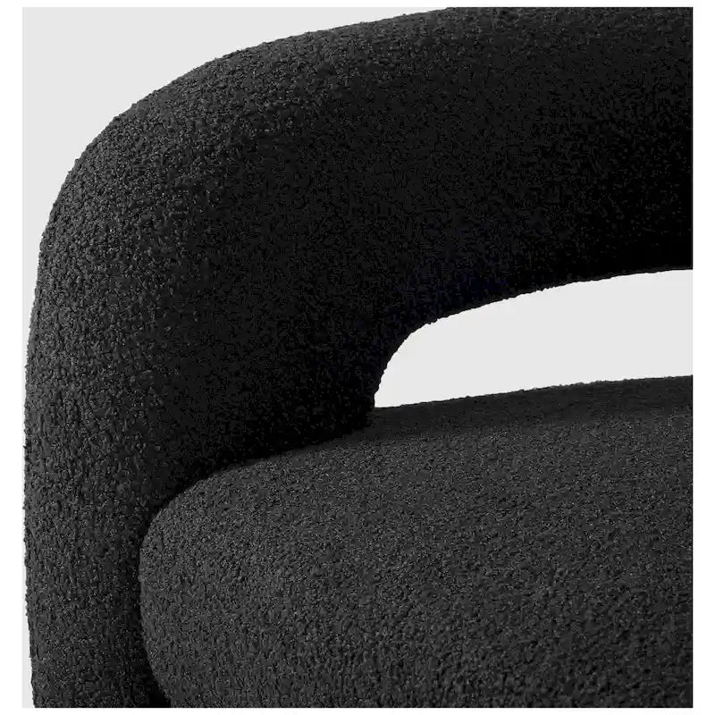 Fauteuil pivotant large en sherpa Bayville 29