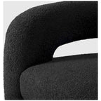 Fauteuil pivotant large en sherpa Bayville 29