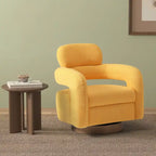 Fauteuil pivotant large en sherpa Bayville 29