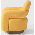 Fauteuil pivotant large en sherpa Bayville 29