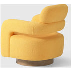 Fauteuil pivotant large en sherpa Bayville 29