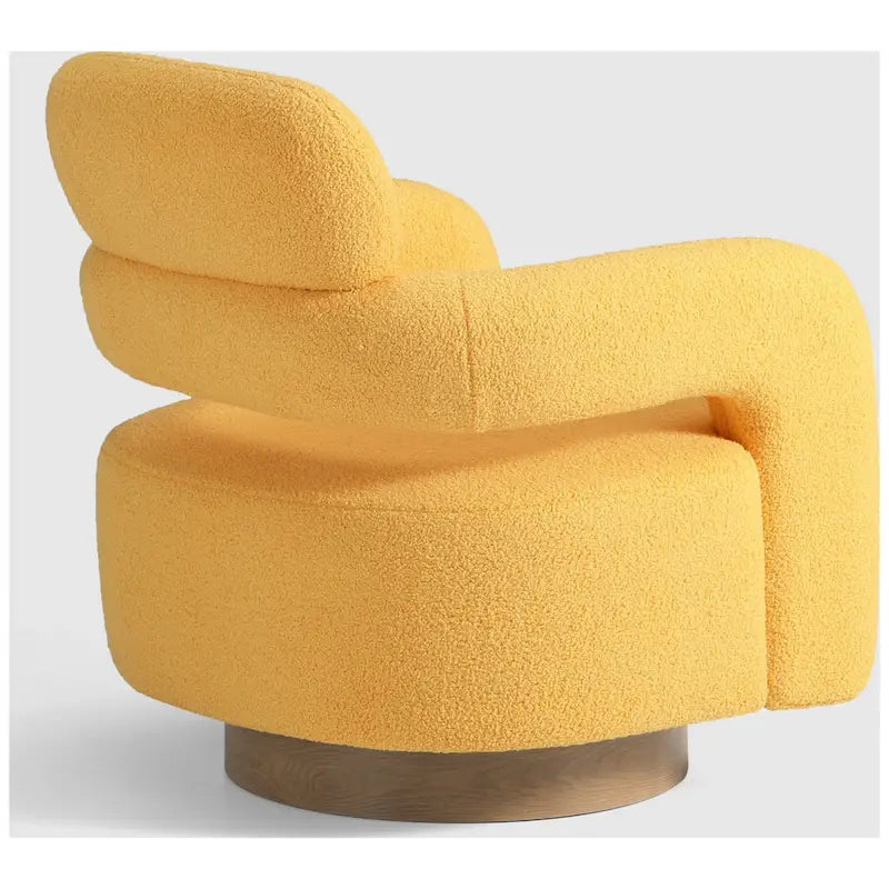 Fauteuil pivotant large en sherpa Bayville 29