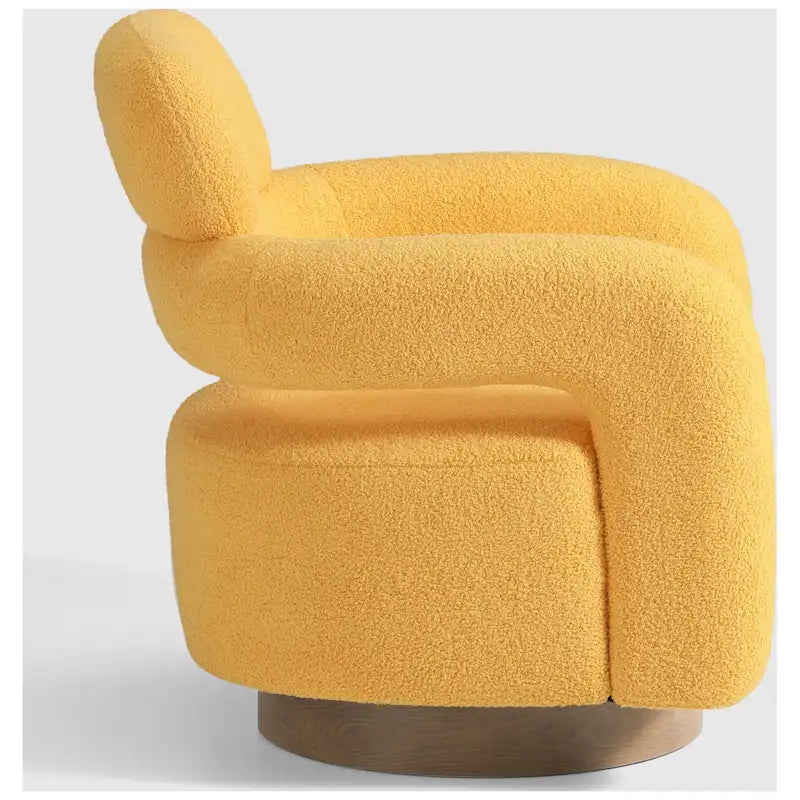 Fauteuil pivotant large en sherpa Bayville 29