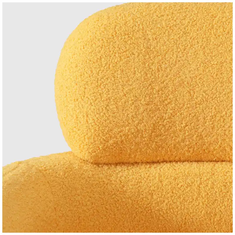 Fauteuil pivotant large en sherpa Bayville 29