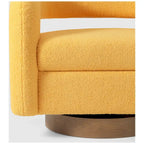 Fauteuil pivotant large en sherpa Bayville 29