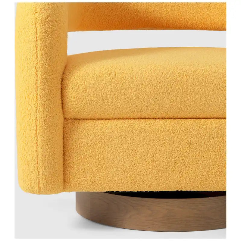 Fauteuil pivotant large en sherpa Bayville 29