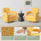 Fauteuil pivotant large en sherpa Bayville 29