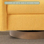 Fauteuil pivotant large en sherpa Bayville 29