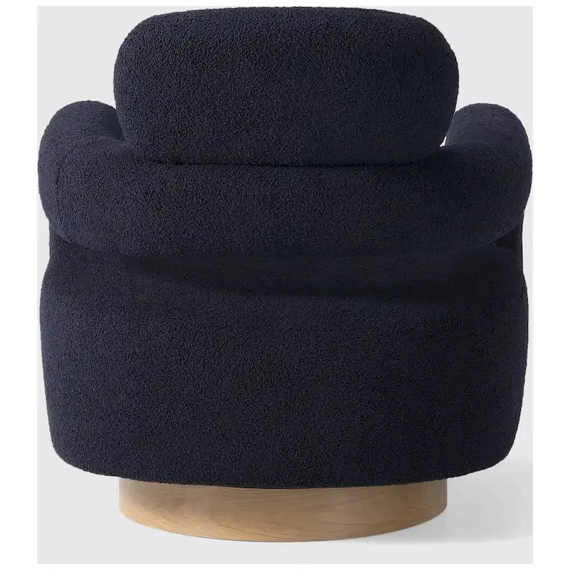 Fauteuil pivotant large en sherpa Bayville 29