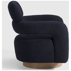 Fauteuil pivotant large en sherpa Bayville 29