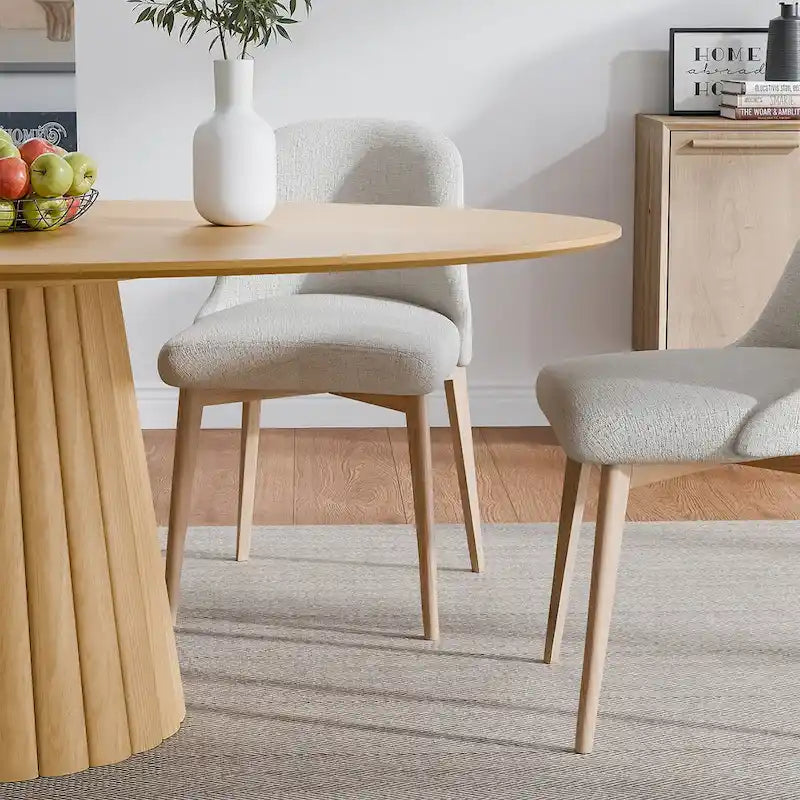 Dovelina 67 Table de salle à manger ovale pour 6 personnes, 3 options de couleur - 67x33.5x31