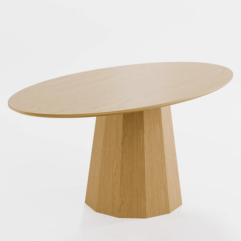 Dovelina 67 Table de salle à manger ovale pour 6 personnes, 3 options de couleur - 67x33.5x31