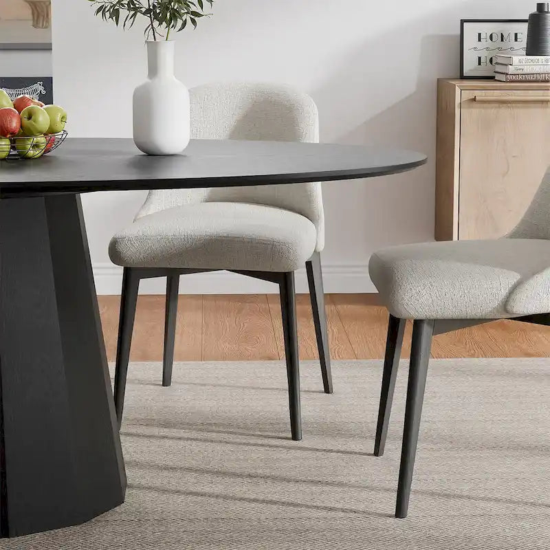 Dovelina 67 Table de salle à manger ovale pour 6 personnes, 3 options de couleur - 67x33.5x31