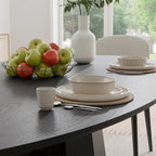 Dovelina 67 Table de salle à manger ovale pour 6 personnes, 3 options de couleur - 67x33.5x31