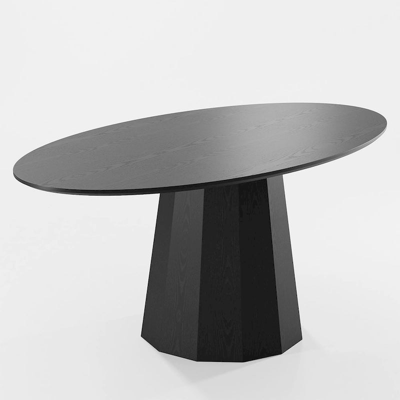 Dovelina 67 Table de salle à manger ovale pour 6 personnes, 3 options de couleur - 67x33.5x31