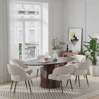 Dovelina 67 Table de salle à manger ovale pour 6 personnes, 3 options de couleur - 67x33.5x31