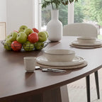 Dovelina 67 Table de salle à manger ovale pour 6 personnes, 3 options de couleur - 67x33.5x31