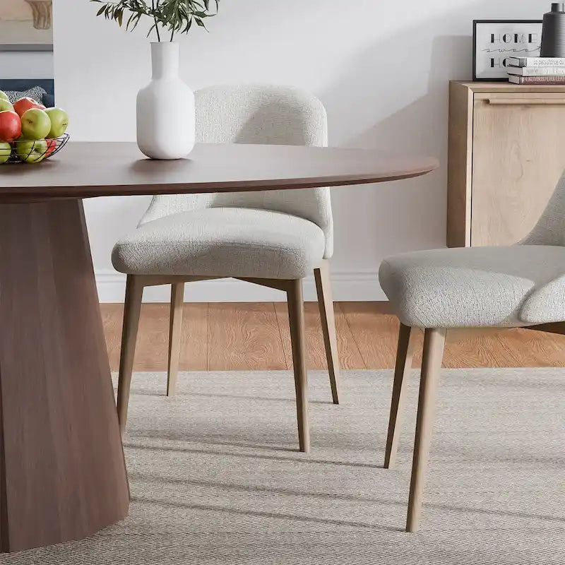 Dovelina 67 Table de salle à manger ovale pour 6 personnes, 3 options de couleur - 67x33.5x31