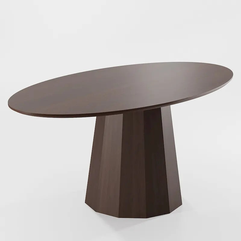 Dovelina 67 Table de salle à manger ovale pour 6 personnes, 3 options de couleur - 67x33.5x31