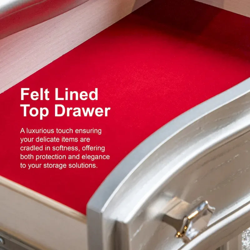 Ensemble de chambre Conjira moderne 3 pièces avec rangement en bois blanc