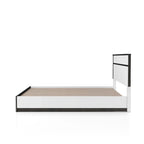 Ensemble de chambre Conjira moderne 3 pièces avec rangement en bois blanc