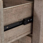 Meuble de Rangement Salle de Bain Slim de Style Ferme, Armoire de Rangement Haute de 68
