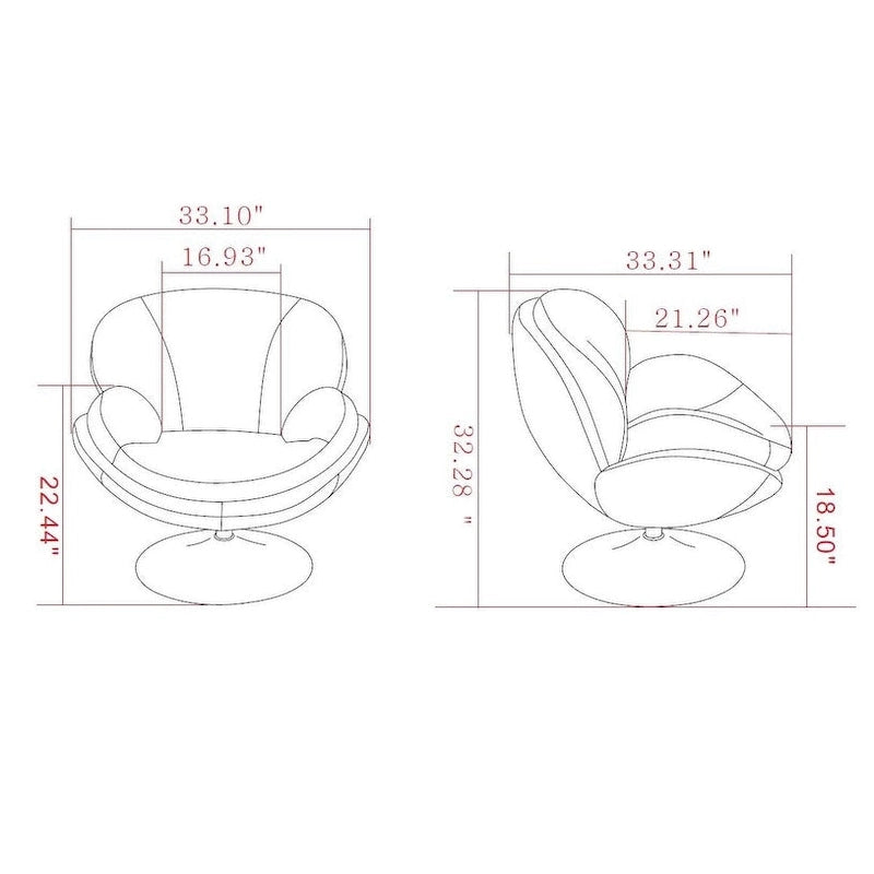 Fauteuil d'appoint Strand en tissu kaki