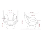 Fauteuil d'appoint Strand en tissu kaki