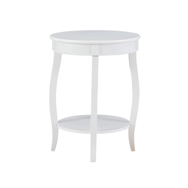 Table ronde Pénélope avec étagère