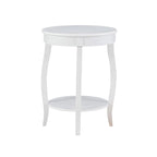 Table ronde Pénélope avec étagère