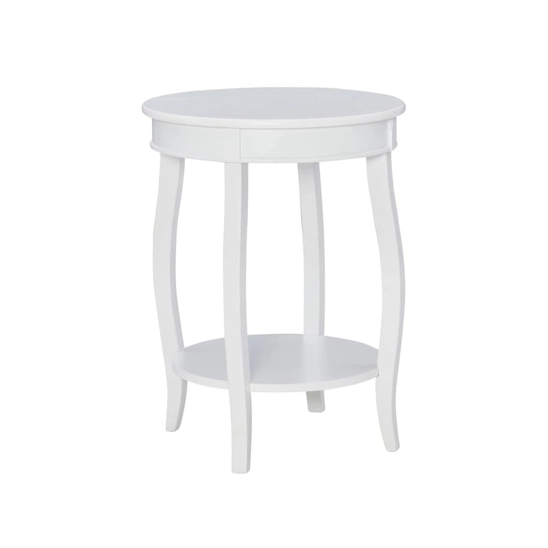 Table ronde Pénélope avec étagère