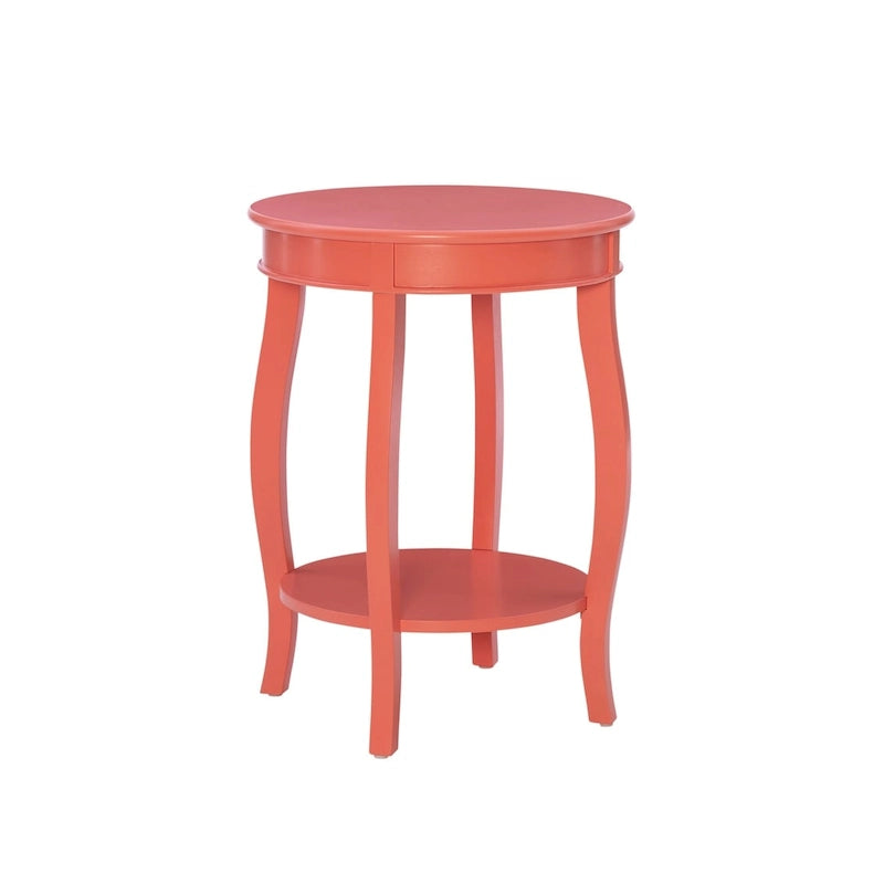 Table ronde Pénélope avec étagère