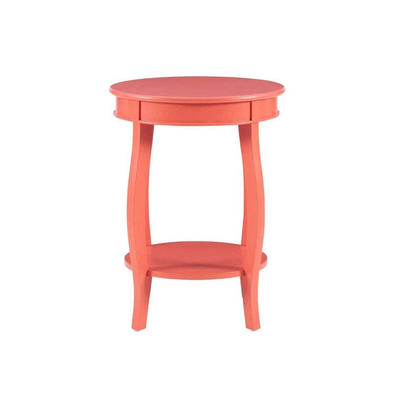 Table ronde Pénélope avec étagère