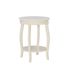 Table ronde Pénélope avec étagère