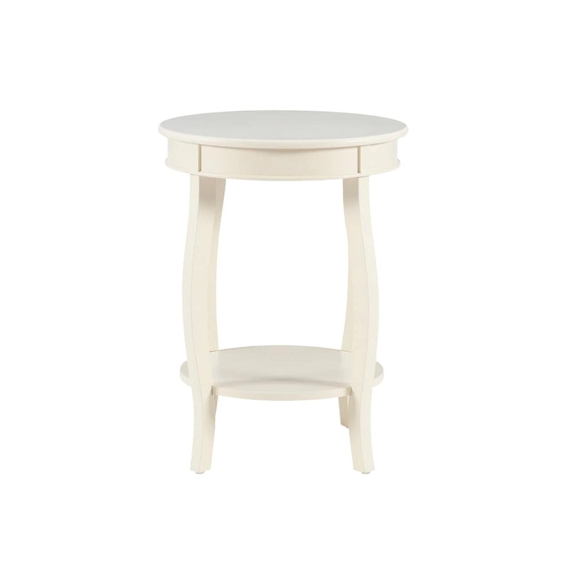 Table ronde Pénélope avec étagère