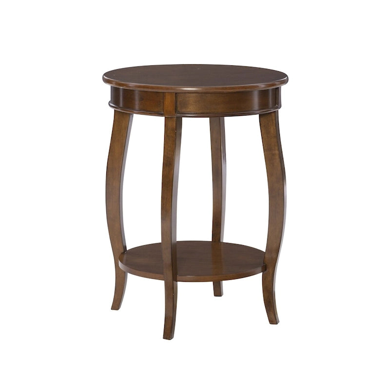 Table ronde Pénélope avec étagère