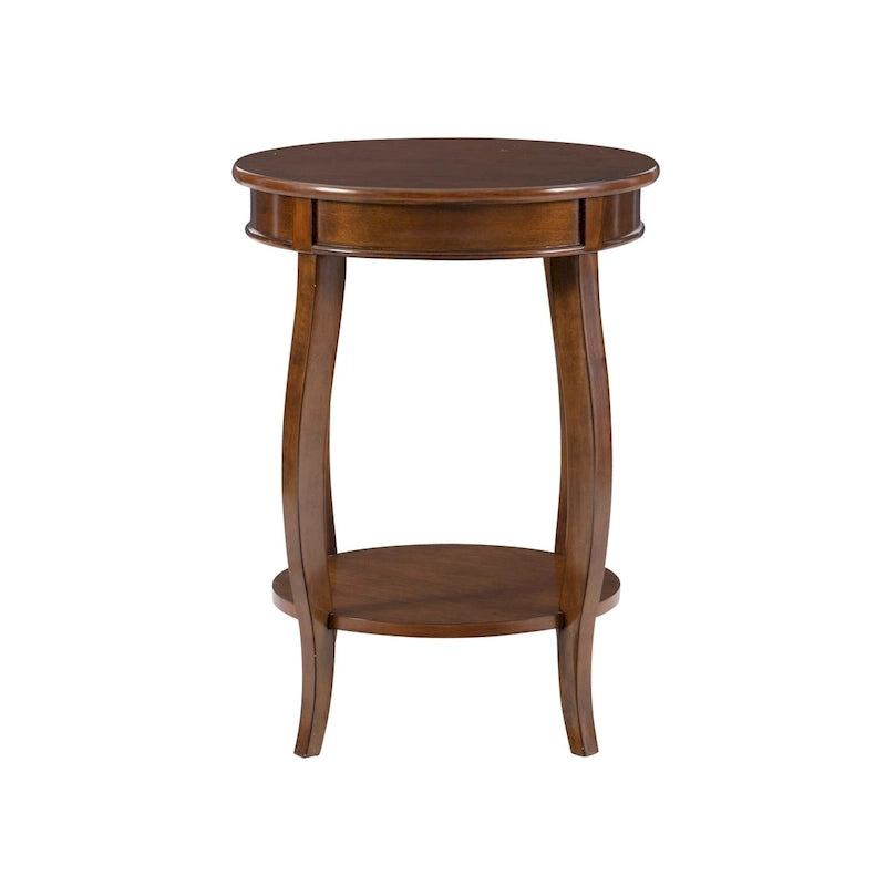Table ronde Pénélope avec étagère