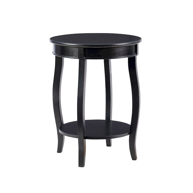 Table ronde Pénélope avec étagère