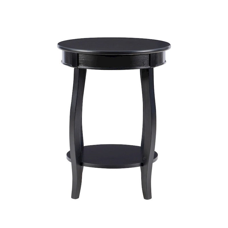 Table ronde Pénélope avec étagère
