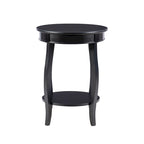 Table ronde Pénélope avec étagère