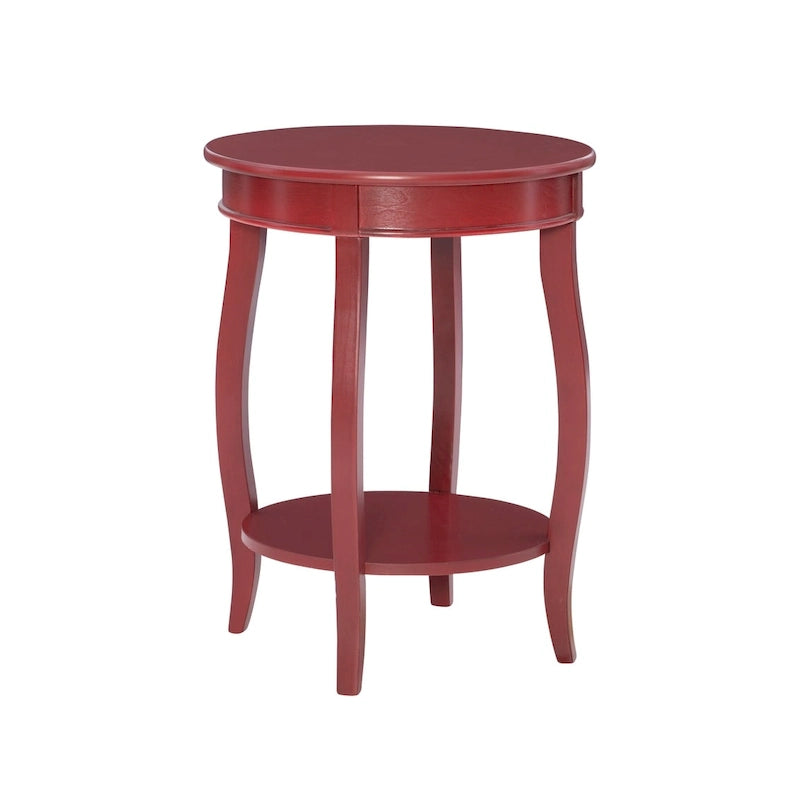 Table ronde Pénélope avec étagère
